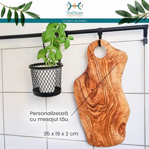 Tocător Master Chef din lemn de măslin 35 cm, Casă & Stil de viață, Accesorii pentru echipamente de bucătărie, Accesorii pentru coacere și gătit, Tocător , Prelucrarea lemnului, ARTYNOS