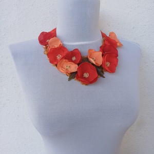 Colier statement Coral - bijuterii - coliere - coliere statement - Artynos.ro