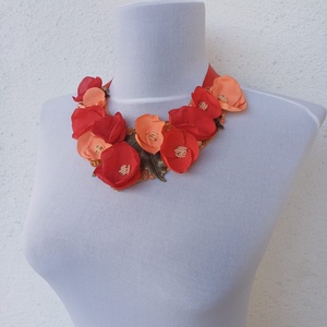 Colier statement Coral - bijuterii - coliere - coliere statement - Artynos.ro