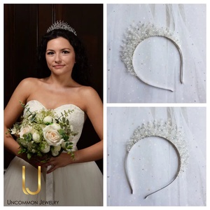 Tiara mireasa realizata integral din cristale, Accesorii nuntă, Ornamente de păr de nuntă, Accesorii păr nuntă, Confecționarea bijuteriilor, ARTYNOS