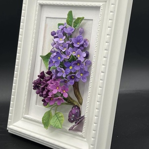 Tablou cu flori de liliac 3d - casă & stil de viață - accesorii pentru decorat casa - picturi murale - panouri și tablouri, panouri decorative - Artynos.ro