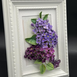 Tablou cu flori de liliac 3d - casă & stil de viață - accesorii pentru decorat casa - picturi murale - panouri și tablouri, panouri decorative - Artynos.ro