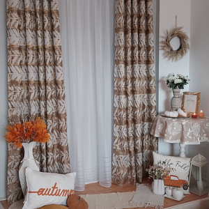 Draperii Leto,in nuante de bej si aramiu,aduc o nota de rafinament in orice interior. - casă & stil de viață - accesorii pentru decorat casa - decorațiuni de geam și decorațiuni de ușă  - ornamente de ușă  - Artynos.ro